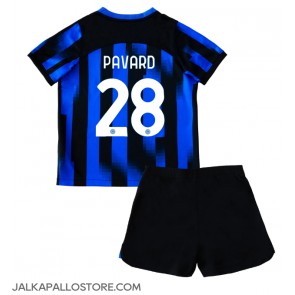 Inter Milan Benjamin Pavard #28 Kotipaita Lapsille 2023-24 Lyhythihainen (+ shortsit)